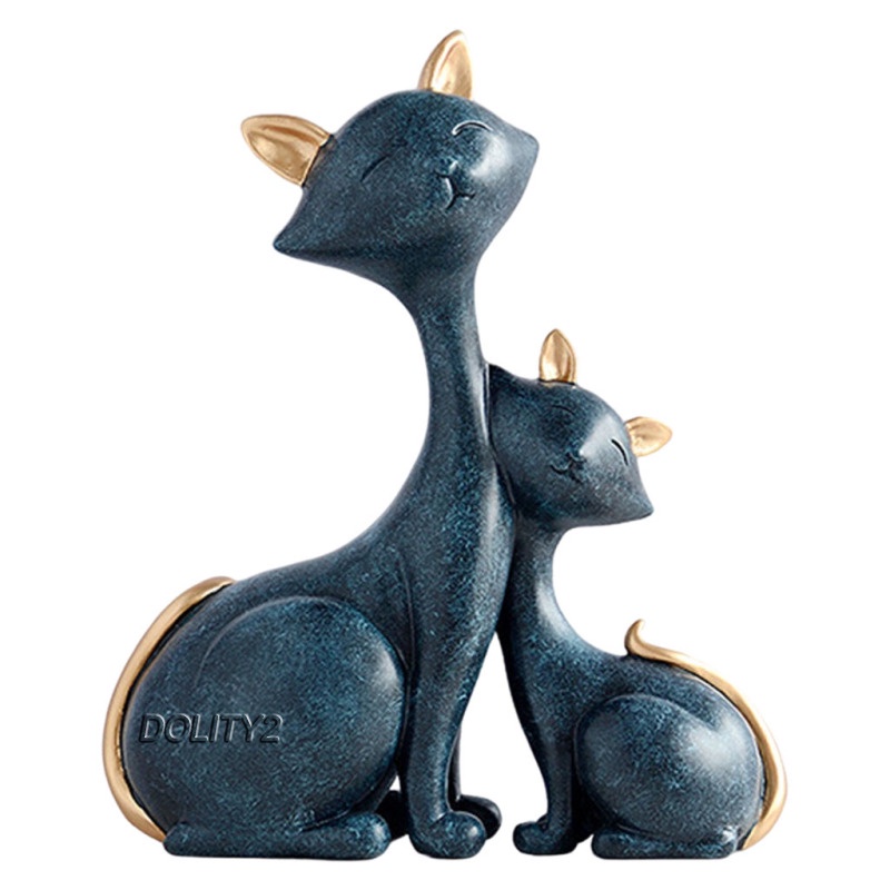 Cat Figurine Home Decor Crafts Modern Statue Desktop Birthday Gift