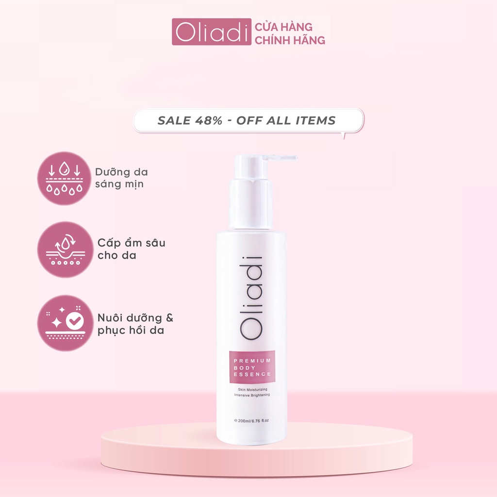 Oliadi-Tinh Chất Kem Dưỡng Trắng Cấp Ẩm Da Body Toàn Thân Ban Đêm OLIADI PREMIUM BODY ESSENCE 200ml