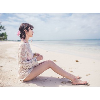 [ Kimono ] Áo choàng đi biển cho nữ