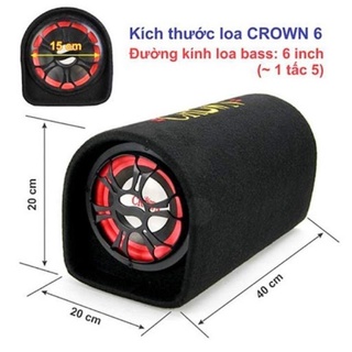 Loa crown size 6, bluetooth