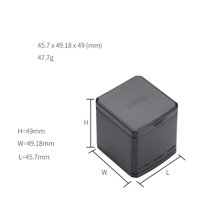 DOCK SẠC PIN GOPRO 8 / 7 / 6 / 5 TELESIN