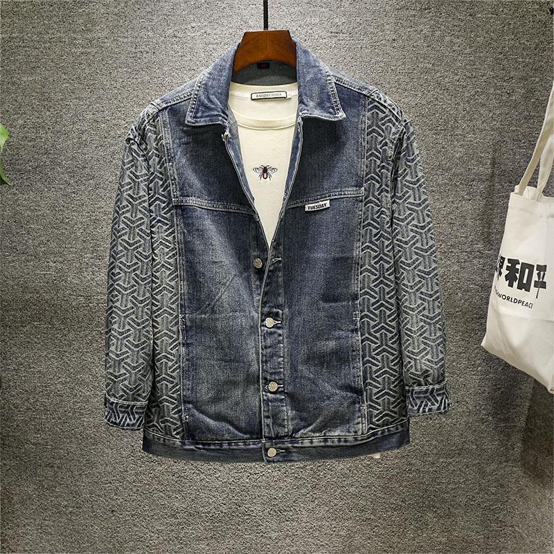 Áo Sơ Mi Denim Dáng Rộng Phong Cách Thời Trang Hàn Quốc Cho Nam Giới