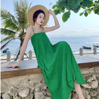 Đầm Hai Dây Mỏng Dáng Rộng Thời Trang Trẻ Trung