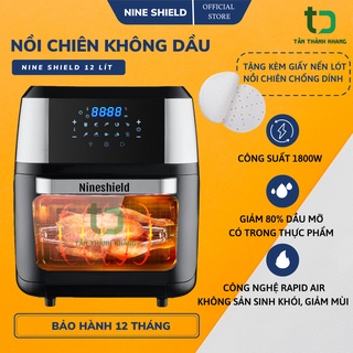 Nồi Chiên Không Dầu Nine Shield 12l Kb-1201 🔥hàng Chính Hãng🔥 Đa Năng, Bảo Vệ Sức Khỏe_bảo Hành 12 Tháng