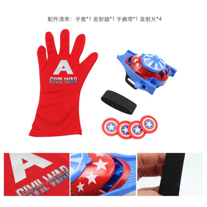 Đồ chơi hóa trang nhân vật Biệt đội siêu anh hùng áo choàng,mặt nạ,gang tay IronMan Người Sắt,Người Nhện cho bé