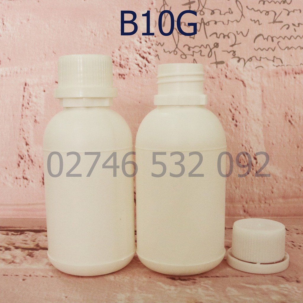 Chai Nhựa 100mL HPDE Nắp Khóa Galenti 3 Màu Sắc Tiện Dụng - B10G