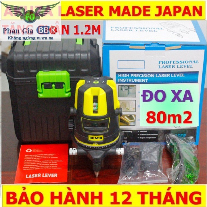 Máy cân bằng laser 5 Tia xanh cao cấp – Máy cân bằng laser – Máy cân bằng laser Hitachi 330 LI-ON