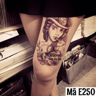 Hình Xăm Dán Cô Gái - Mã E250