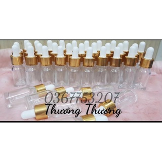 (RẺ NHẤT) 10 chai chiết 3ml, 5ml, 10ml, 15ml mỹ phẩm, serum, tinh dầu thủy tinh