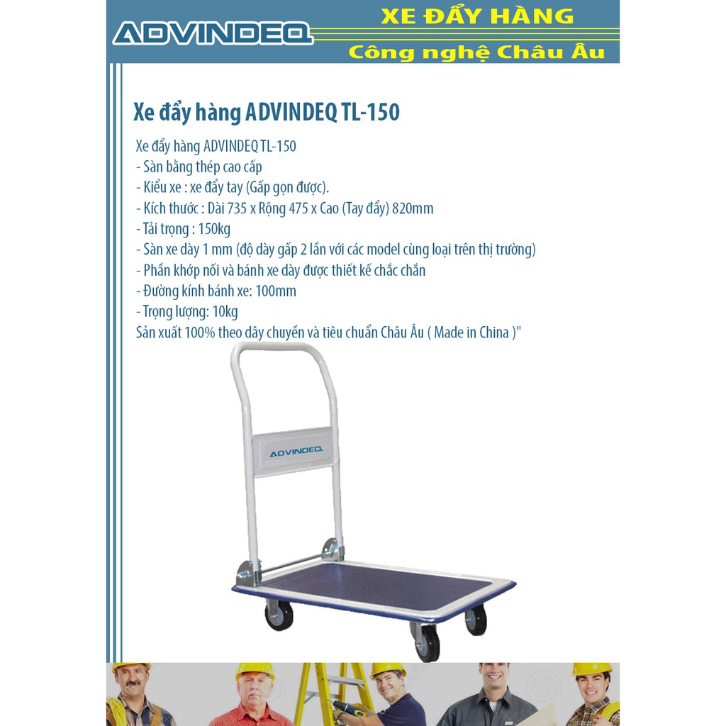 Xe đẩy hàng ADVINDEQ TL-150 (Tải trọng 150kg)