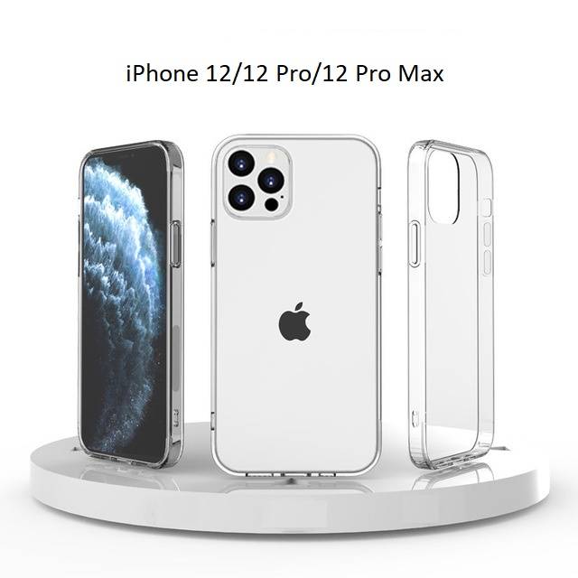 Ốp lưng cứng viền dẻo trong suốt iPhone 6plus/.../12promax - MINH AN SAIGON