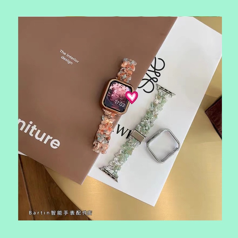 Dây Đeo Đồng Hồ Bằng Resin Trong Suốt Cho AW band 7 Series ultra 8 7 6 5 4 3 2 1 S7 S6 49 41mm 45mm 44mm 40mm 42mm 38mm 45mm