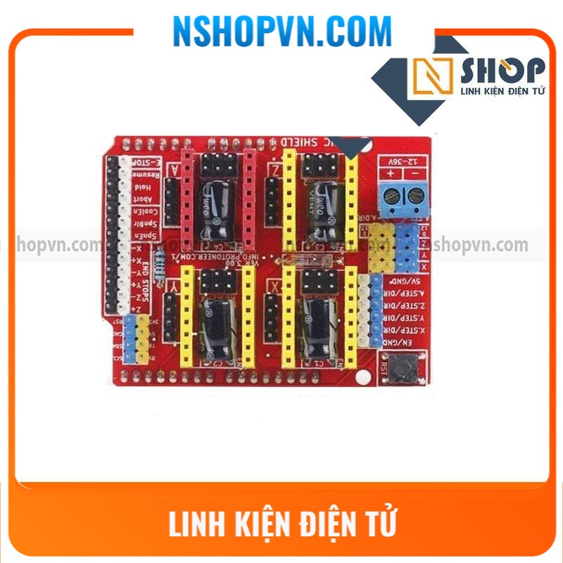 Arduino CNC Shield V3 ( dùng cho máy CNC, vẽ)