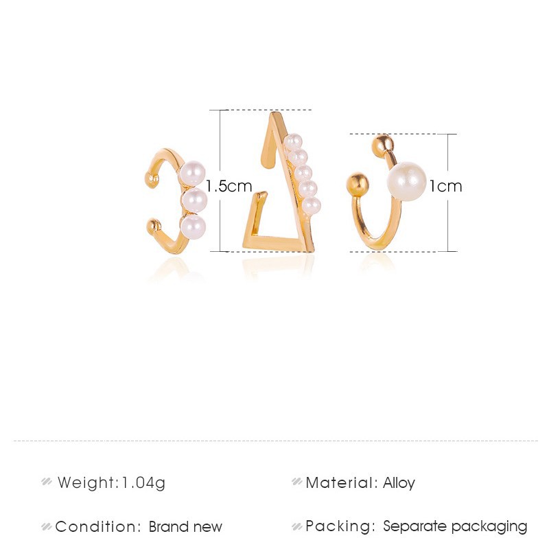 Khuyên Tai Đính Ngọc Trai Giả Xinh Xắn Dành Cho Nữ