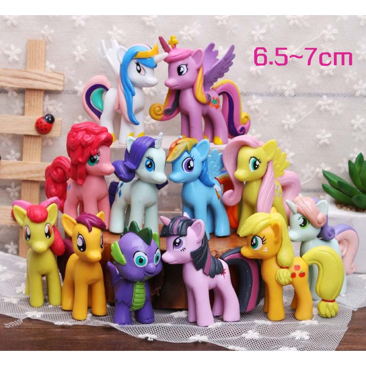 13 Ngựa Thiên Thần Pony (12 Ngựa Size 6cm-8cm+1 Ngựa 14cm)