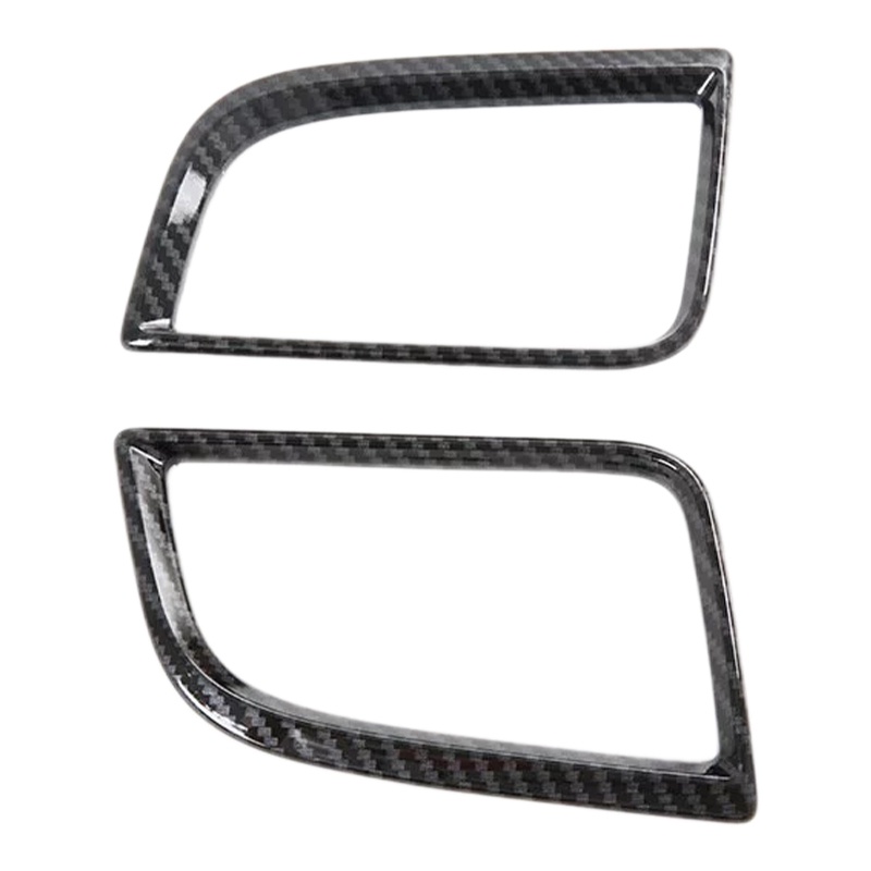 1 Khung Viền Máy Điều Hòa Xe Hơi Mitsubishi Pajero Sport 2020 Bằng Sợi Carbon ABS