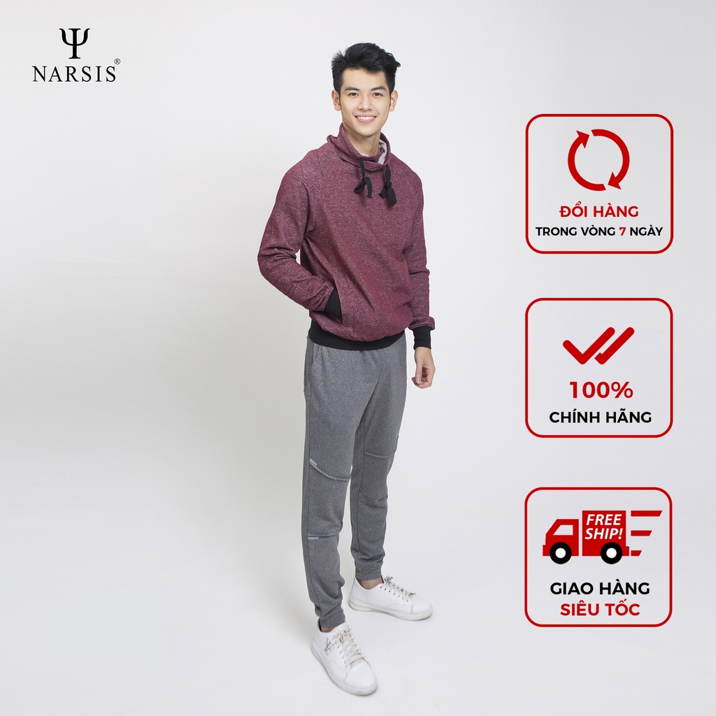 Áo Hoodie Narsis  chất liệu nỉ bông dày dặn , thiết kế đơn giản phong cách trẻ trung