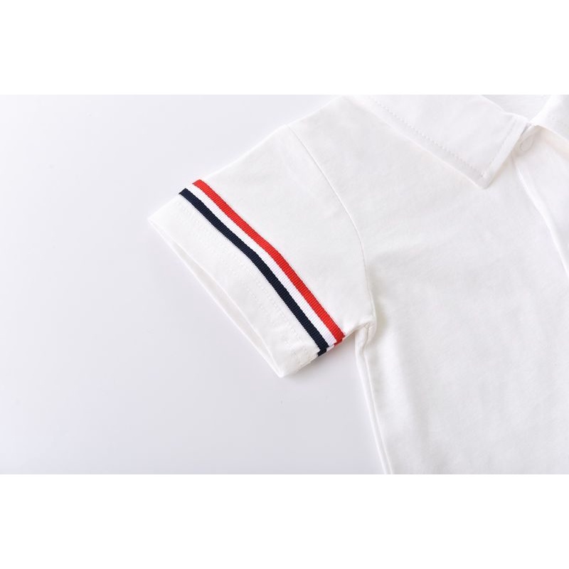 Bộ Áo Liền Quần Cotton Tay Ngắn Phong Cách Thể Thao Thời Trang Hàn Quốc Cho Bé