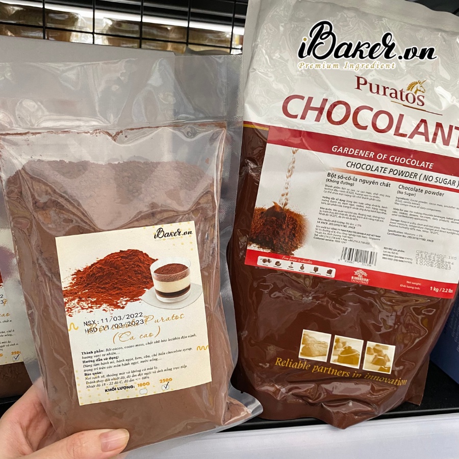 [250g] Bột Socola (bột Cacao) nguyên chất Puratos
