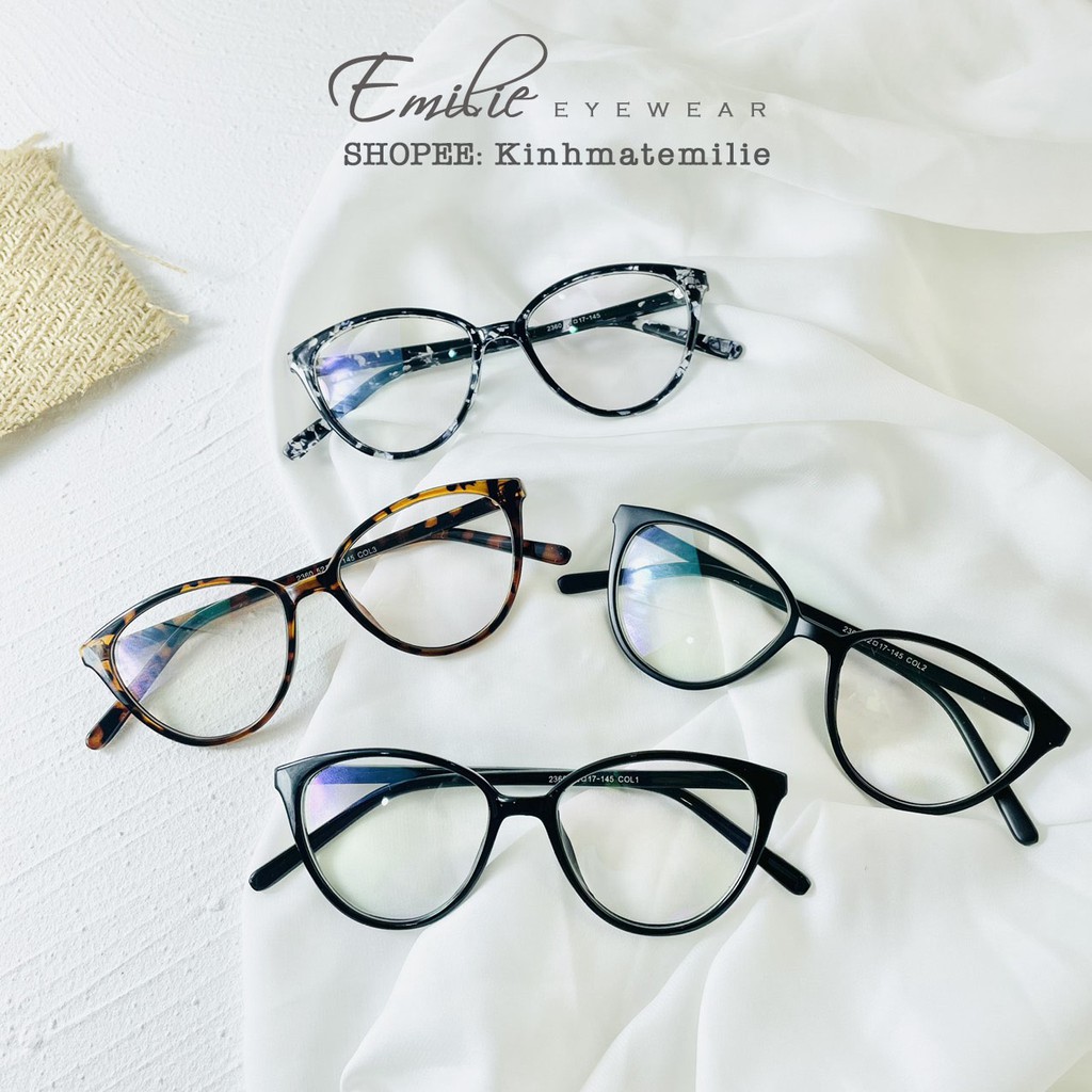 Kính mắt mèo nhựa Emilie eyewear phụ kiện thời trang 2360