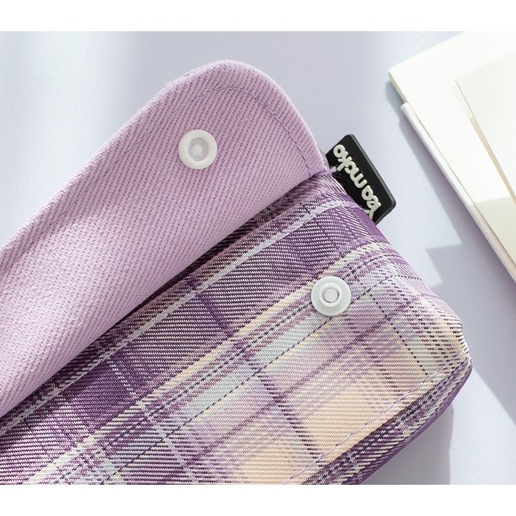 Hộp Bút Bằng Vải Canvas Màu Sắc - Bóp Viết Đa Năng