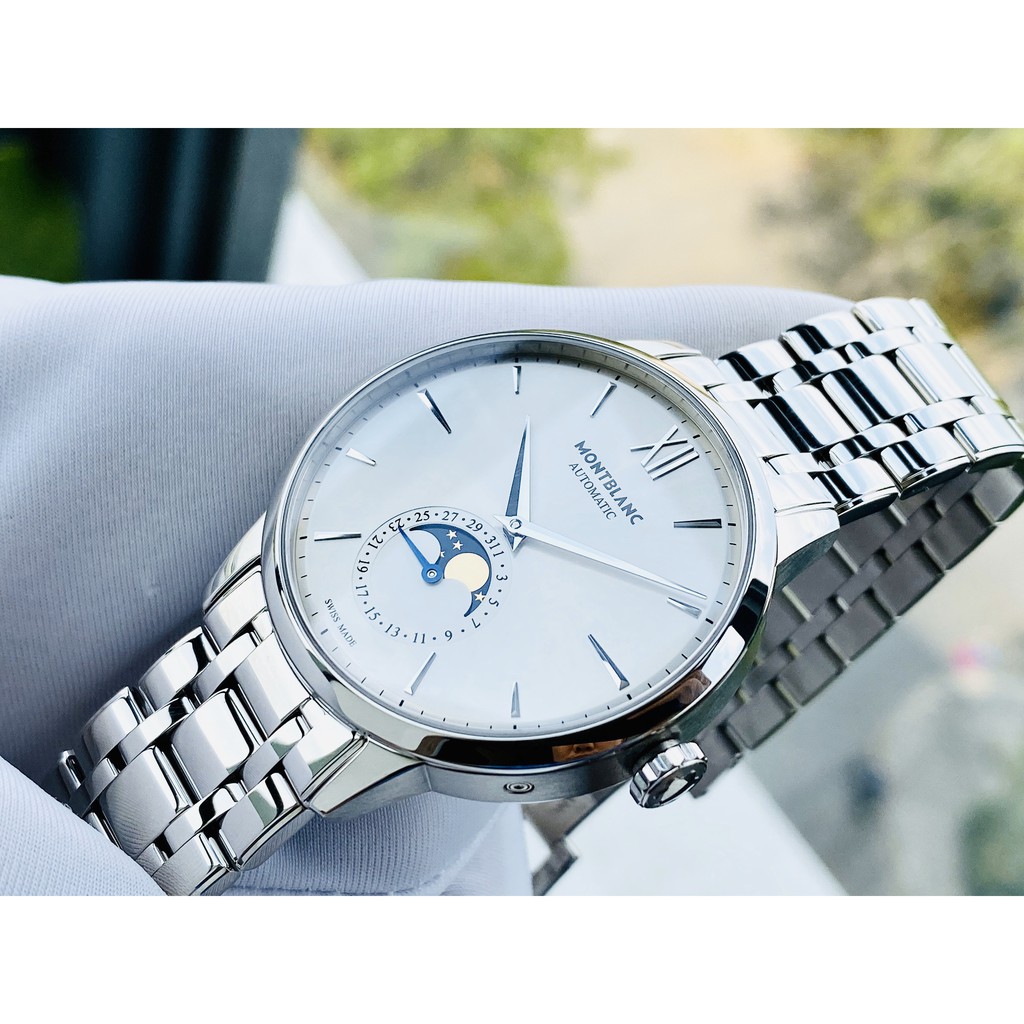 Đồng hồ nam chính hãng Montblance Heritage Spirit Moonphase 111184 - Máy cơ tự động - Kính Sapphire