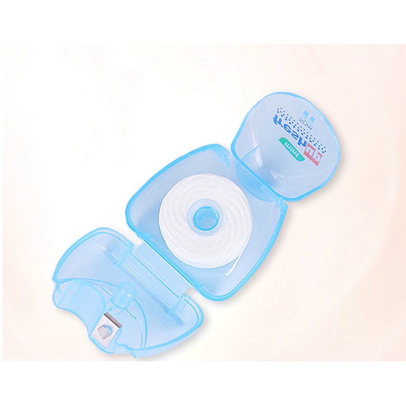 CHỈ NHA KHOA FRESSH UP. Model: OralB 010. Chất liệu tơ tằm nha kho, vệ sinh không gây tổn thương