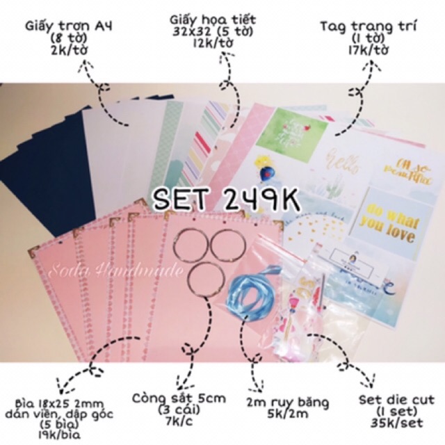 [UPDATE] Combo nguyên liệu đầy đủ Scrapbook