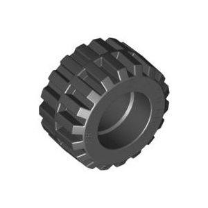 Gạch lẻ LEGO chính hãng Tire 21mm D. x 12mm - Offset Tread Small Wide with Band Around Center of Tread (87697 / 6015)