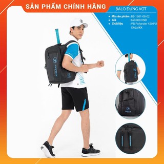 [ CHÍNH HÃNG ] BALO Đựng Vợt Cầu Lông, Tennis Donexpro - Đen phối xanh