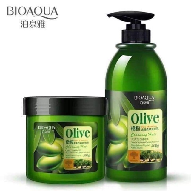 Cặp gội ủ olive bioaqua