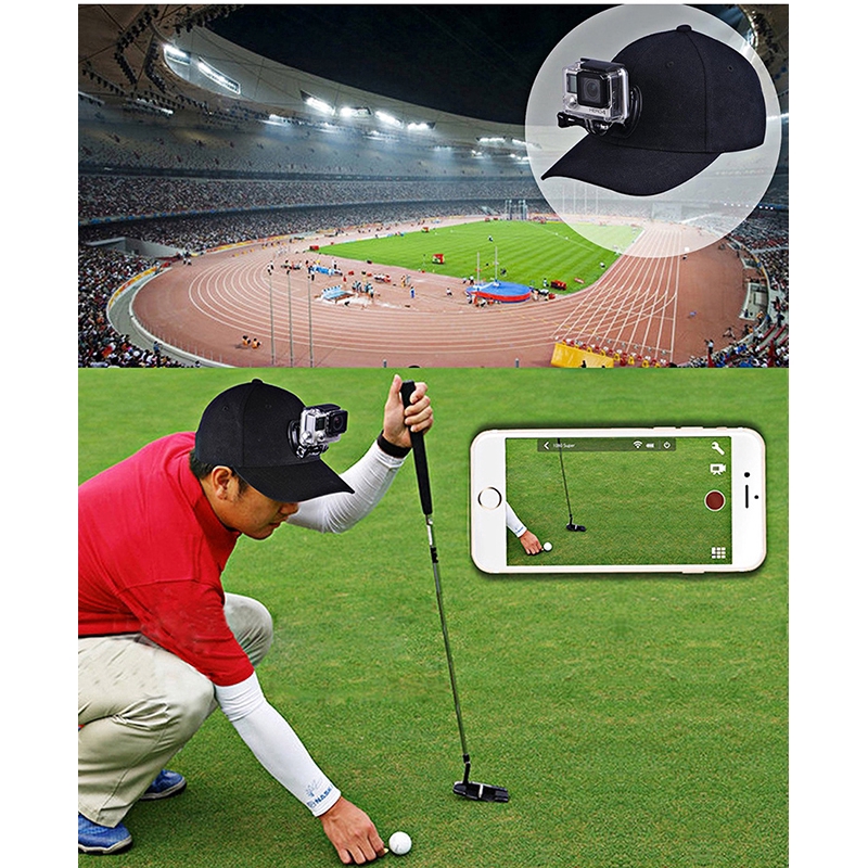 Mũ lưỡi trai có đế gắn camera hành trình Go Pro Hero 5 4