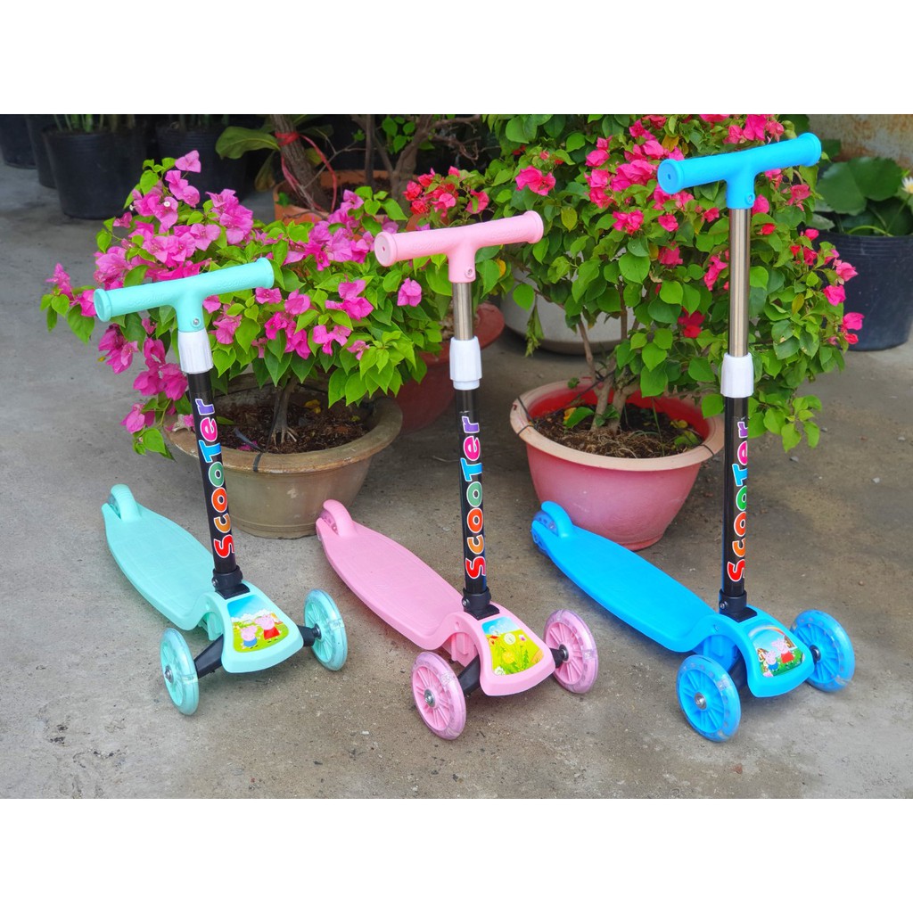 Xe trượt Scooter 3 bánh có bánh xe phát sáng cho bé yêu