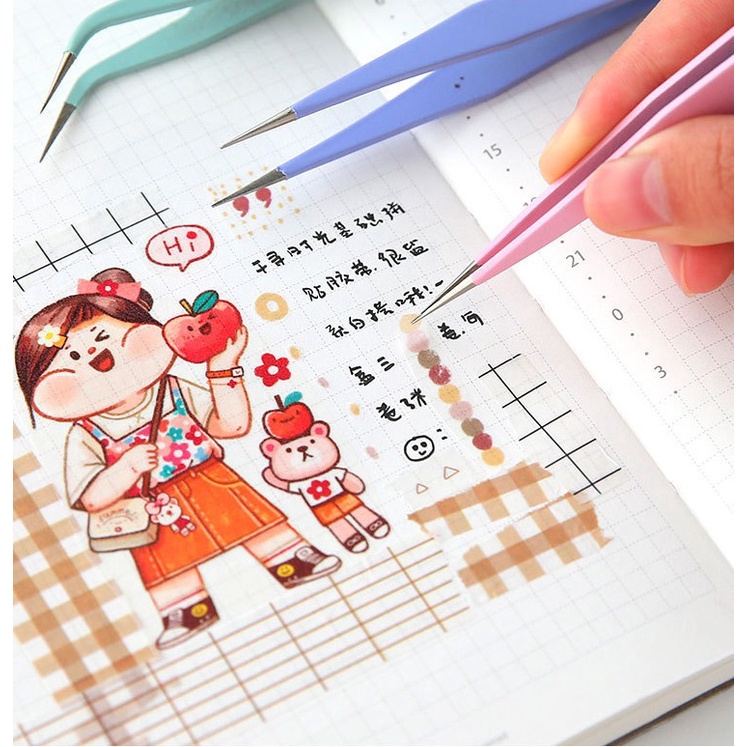 Nhíp gắp sticker tiện dụng đa năng Gấu Thỏ House giá rẻ mau macaron