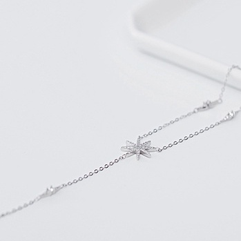 Dây chuyền Bạc ý 925 ngôi sao treo dài vòng cổ nữ