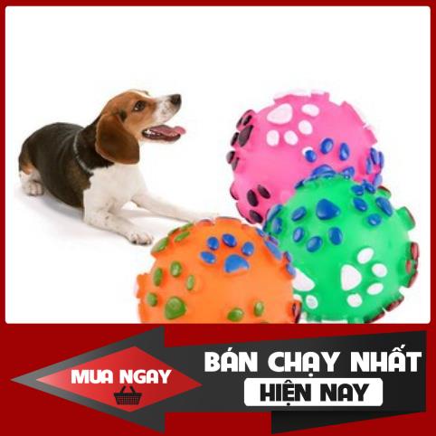 Bóng cao su dấu chân - Đồ chơi cho chó mèo thú cưng ❤️