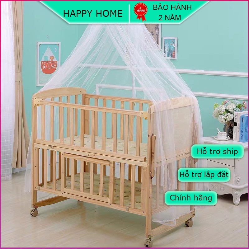 cũi gỗ trẻ em cho bé kích thước 105,60