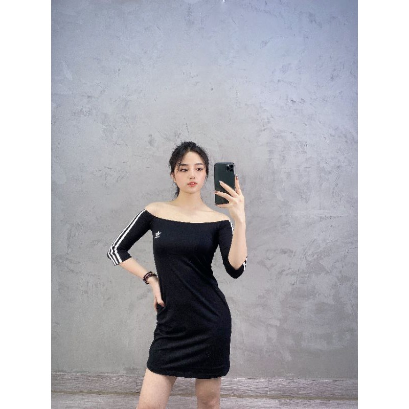 váy trễ vai chuẩn hàng cambodia