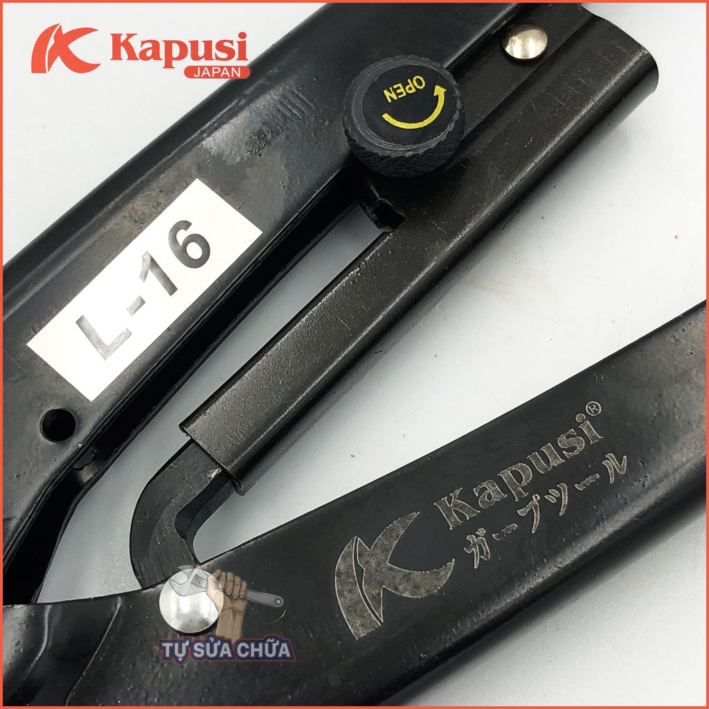 Kìm bấm cos Nhật Bản Kapusi 16L 1.25-16mm - Kìm ép cốt chính hãng