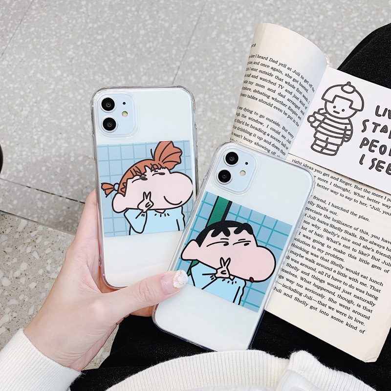 Ốp lưng iphone Ốp điện thoại họa tiết Shin cậu bé bút chì cho IPHONE 11 PRO MAX 6 6S PLUS 7 8 PLUS X XS MAX XR 12 Pro Max 13 Pro Max 13 Mini Dinuo case