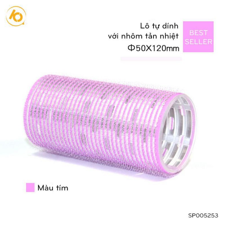 Lô uốn mái tự dính SHOP10K, lô cuốn tóc phong cách Hàn quốc uốn mái dài cỡ 12cm*5cm