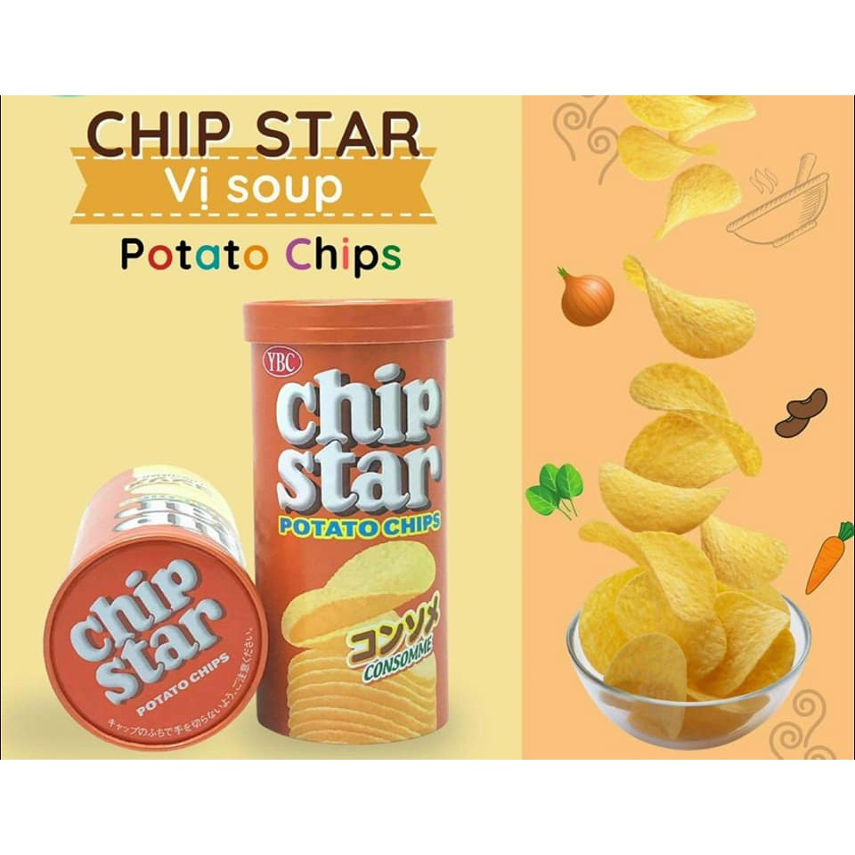 Snack khoai tây YBC Chip Star Nhật Bản đủ vị
