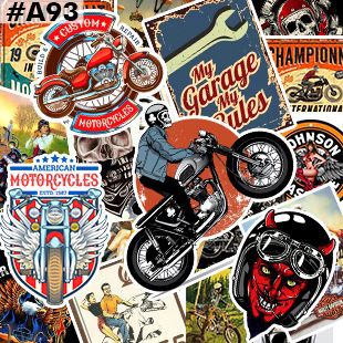 [MOTOR-RIDER] 94 Sticker chống nước/Hình dán/Decal ,dán xe laptop mũ bảo hiểm vali...