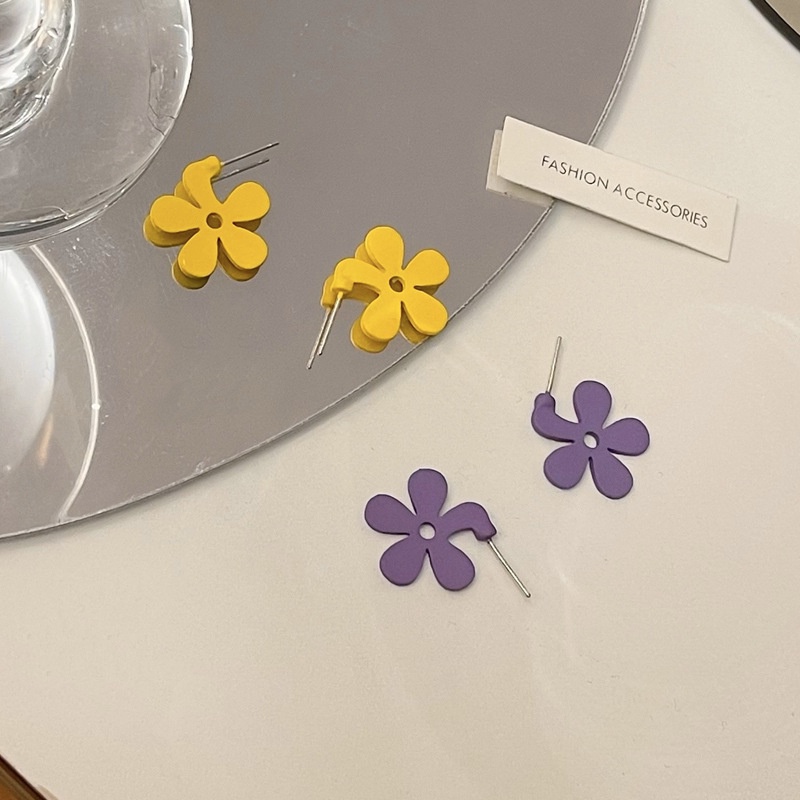 Bông Tai Hình Hoa Mạ Bạc 925 2022 Phong Cách Hàn Quốc Mới Dành Cho Nữ F537