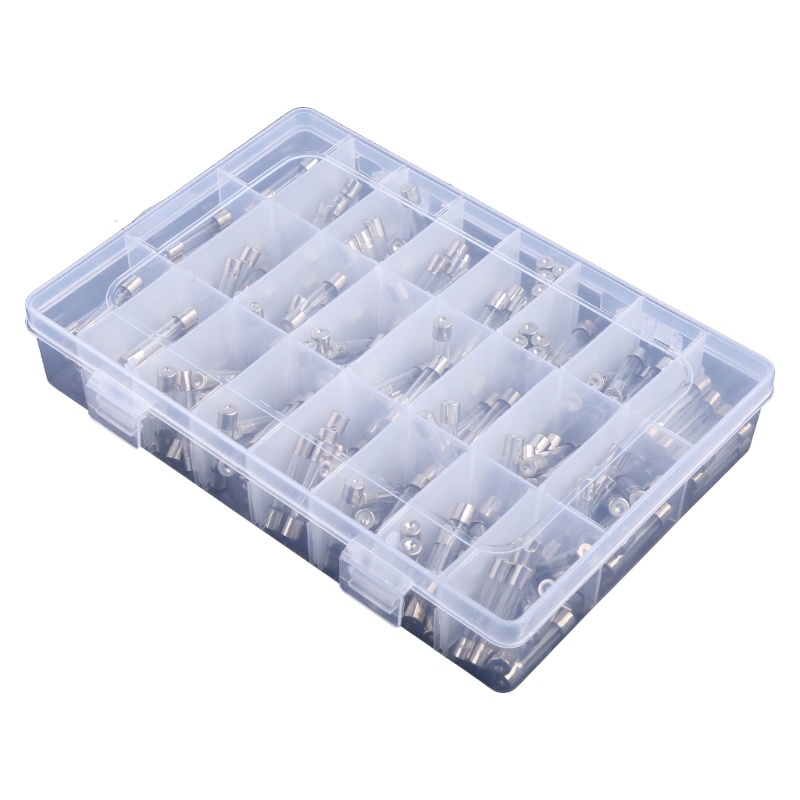 Hộp 240 Cầu Chì Thủy Tinh Thổi Nhanh 24Values 6x30mm 250V 0.1A 0.36A 0.5A 1A 1.5A 2A 2.5A 3A 3.15A 4A 5A 6A 6.3A 8A 10A