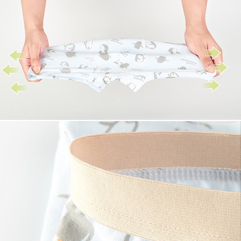 Đồ lót cậu bé quần short trẻ em Bottoms babyboy Cotton Underpants hoạt hình động vật Hàn Quốc AKKU