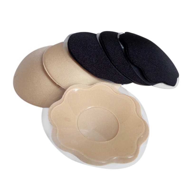 1 Cặp Miếng Dán Ngực Silicone Tự Dính Có Thể Tái Sử Dụng
