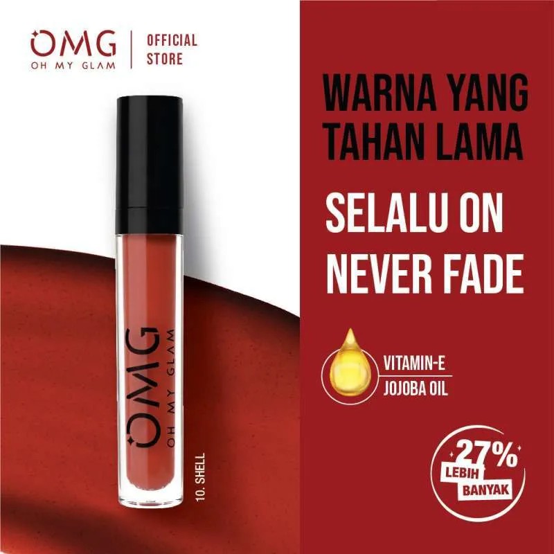 (hàng Mới Về) Son Kem Lì Lên Màu Chuẩn Đẹp Oh My Glam Kiss