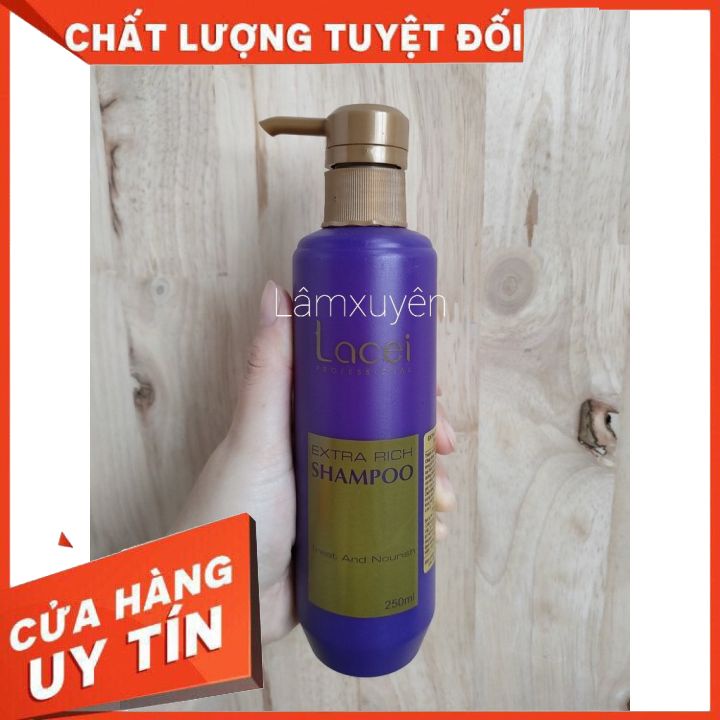 Bộ dầu gội và dầu xả LACEI TÍM 800ML và 250ML  nuôi dưỡng tóc khỏe, suôn mượt óng ả, cải thiện khô xơ,hư tổn