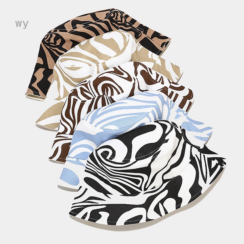 Nón Vành Họa Tiết Sọc Ngựa Vằn Thời Trang Unisex